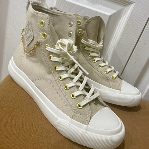 PF FLYERS EMBELLISHED  GOLDEN AGE COLLECTION  HIGH TOP CANVAS Sz woman 8.5 men 7 - Picture 9 of 15